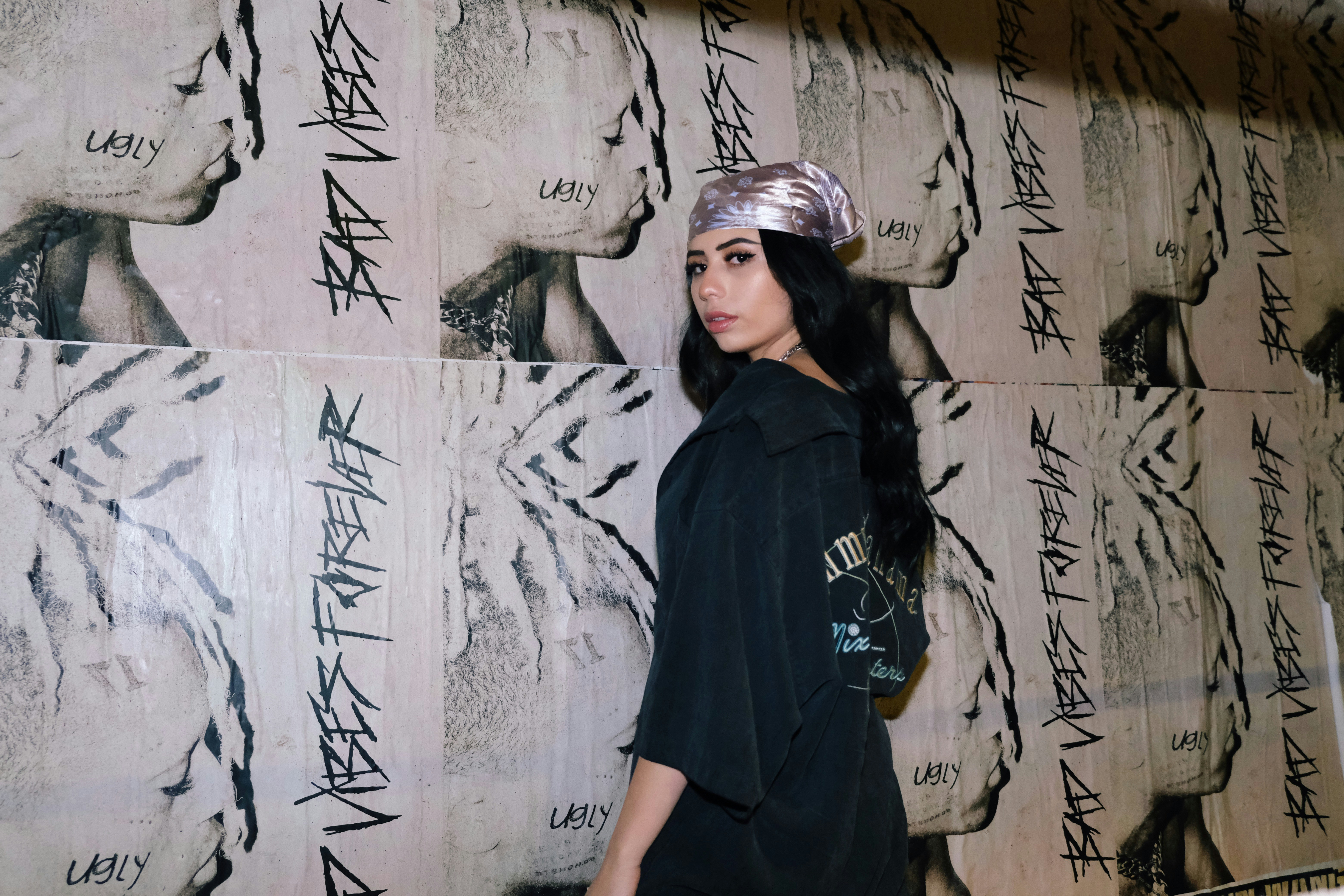 Person wearing Thorn & Thread hoodie